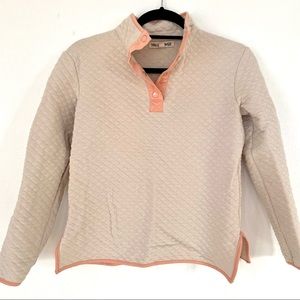 Wallflower Quilted Sweatshirt | Cream | S